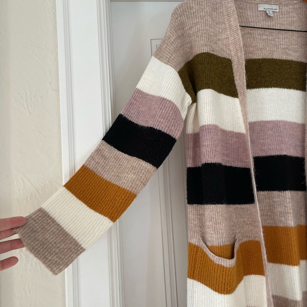 Long Colorful Duster Sweater - Picture 3 of 12